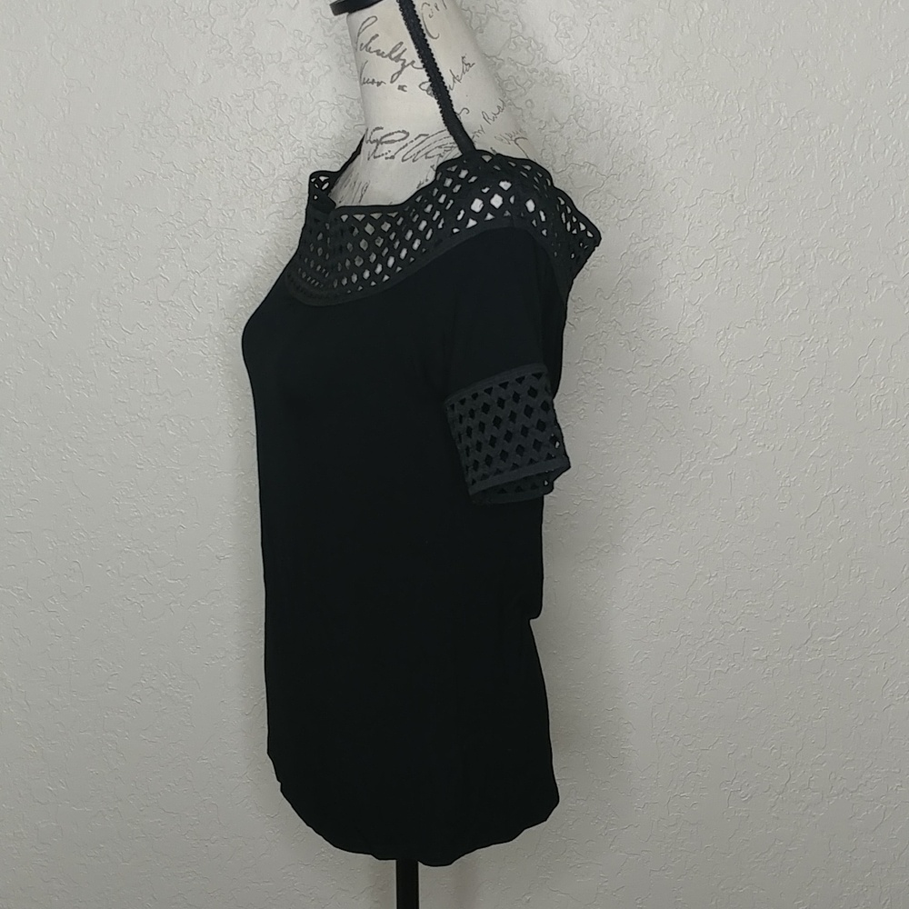 Montagne Top With Lattice Trim Black Size M - Picture 2 of 6